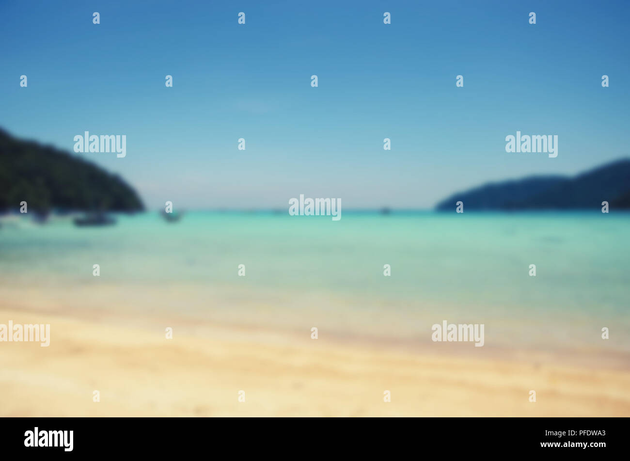 Sfondo astratto, offuscata del mare e del cielo.può essere utilizzato per la visualizzazione Foto Stock