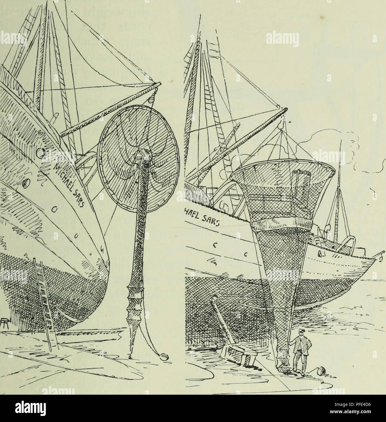 Questo resoconto di oceanografia si concentra sulla ricerca scientifica condotta a bordo del piroscafo norvegese *Michael SARS* nel Nord Atlantico. Fornisce informazioni dettagliate sulla vita oceanica, le caratteristiche geologiche e le proprietà fisiche delle profondità oceaniche, contribuendo alla più ampia comprensione degli ecosistemi marini e della scienza oceanica. Foto Stock