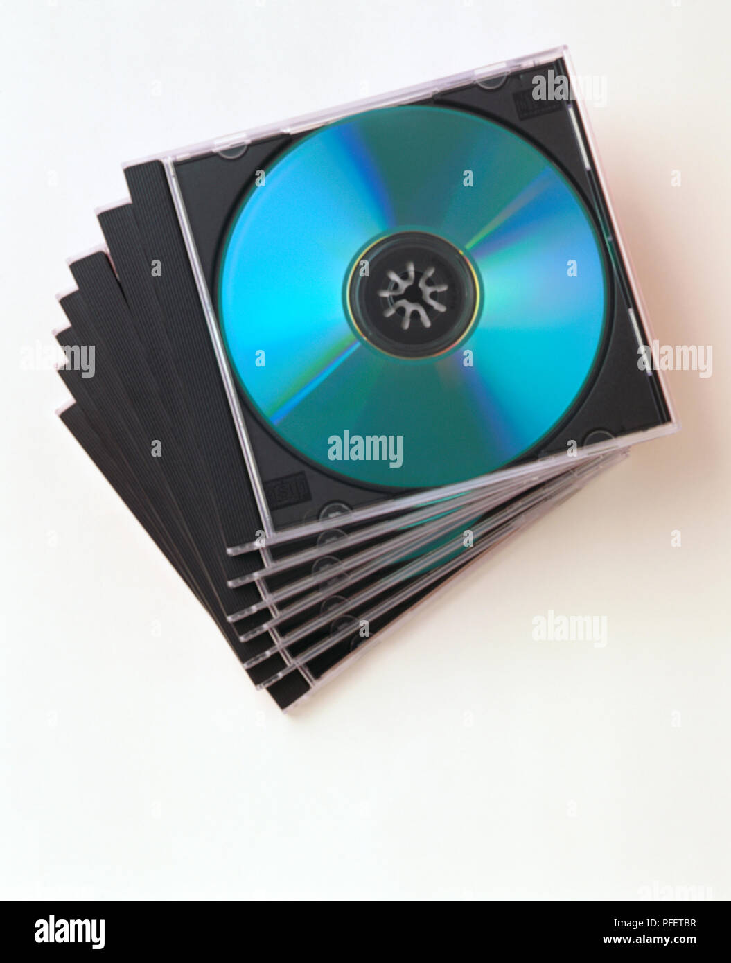 Set di CD non marcato Foto Stock