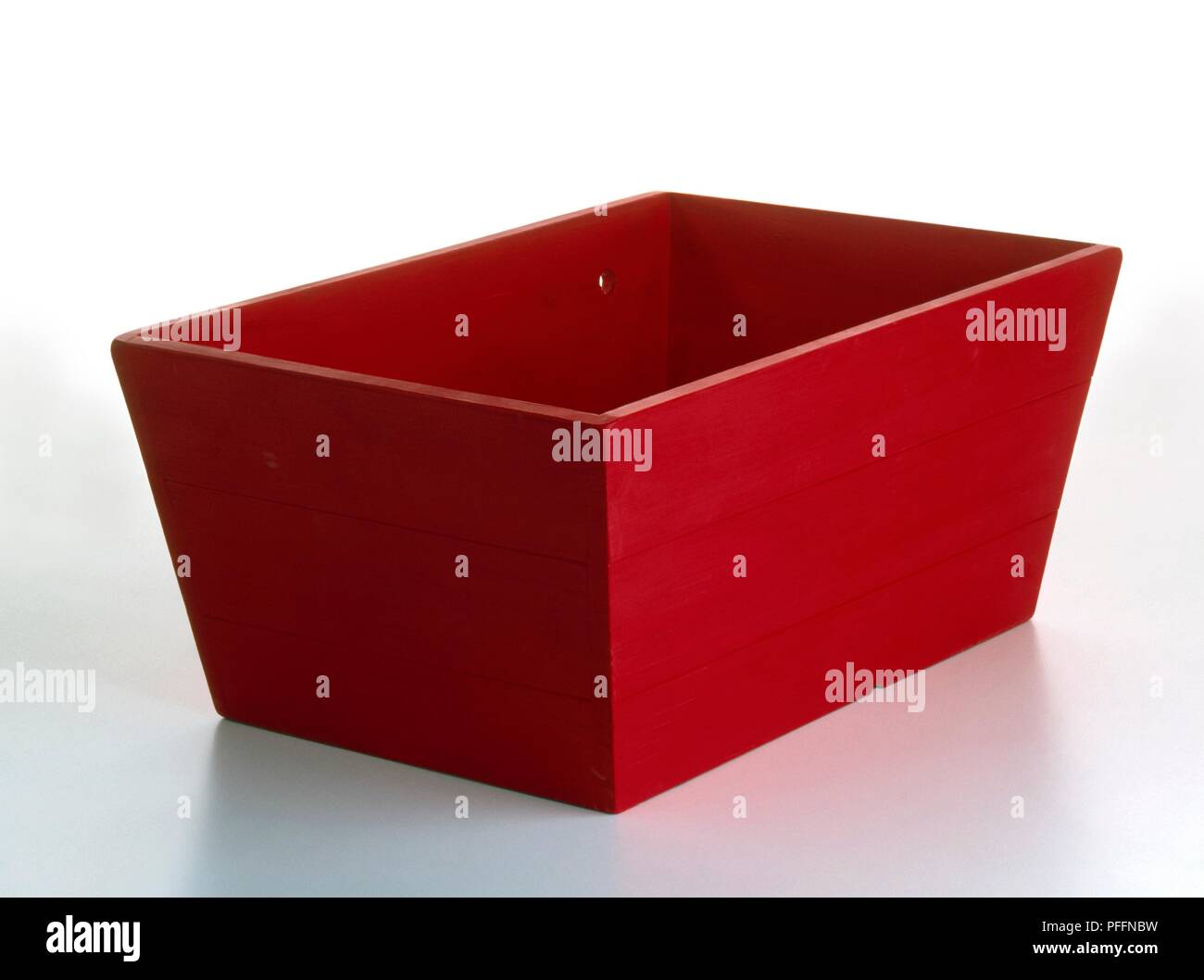 Rosso scatola in legno Foto Stock