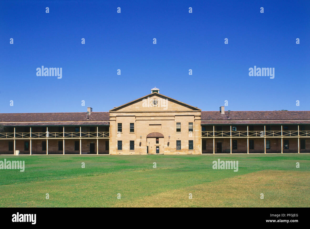 Australia, Nuovo Galles del Sud, Sydney, militare coloniale, facciata di Victoria Barracks. Foto Stock