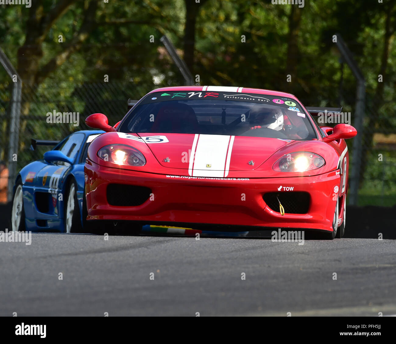 Richard Fenny, Ferrari 360 Challenge, Ferrari Club Racing, Festival Italia, Brands Hatch, Fawkham, Kent, Inghilterra, domenica 19 agosto, 2018, 2018, Augu Foto Stock