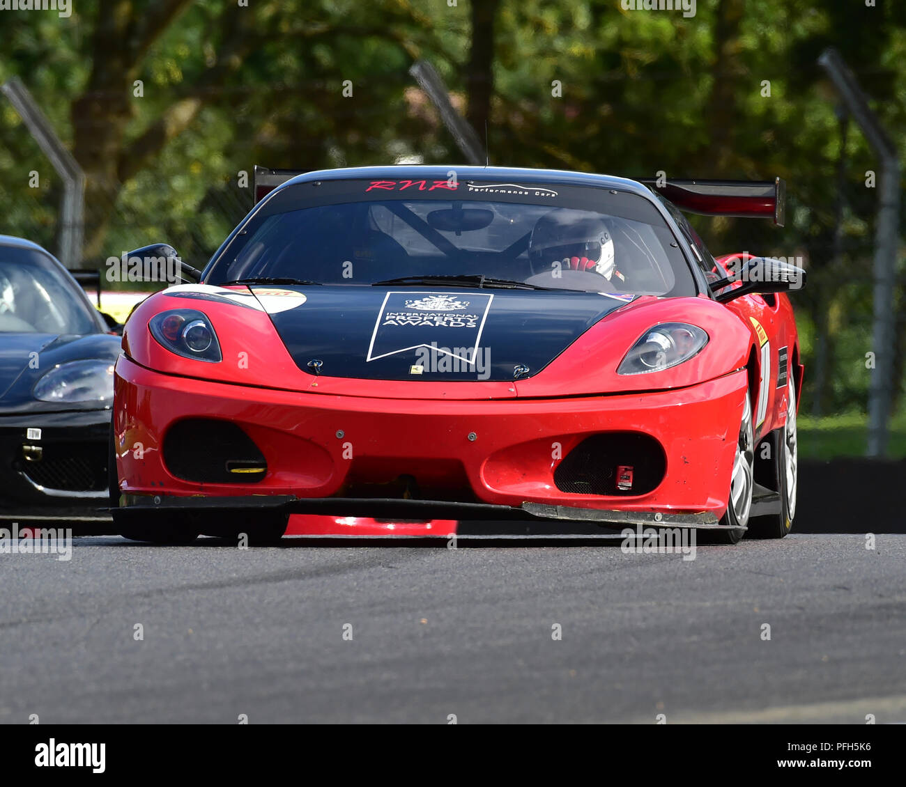 Stuart scudo, Ferrari 430 Challenge, Ferrari Club Racing, Festival Italia, Brands Hatch, Fawkham, Kent, Inghilterra, domenica 19 agosto, 2018, 2018, Augu Foto Stock