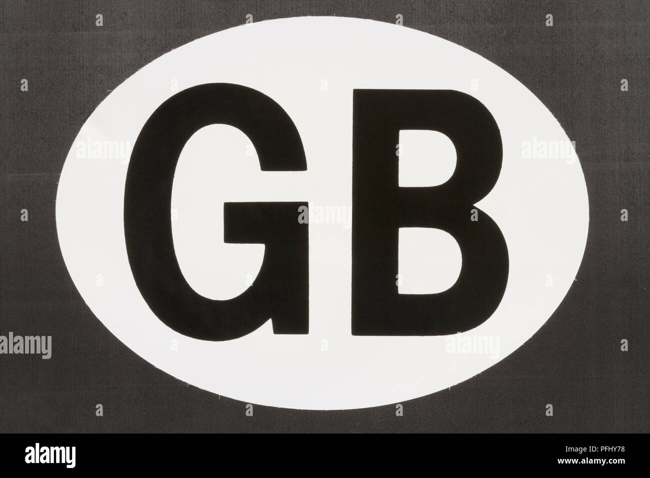 GB auto vignetta Foto Stock