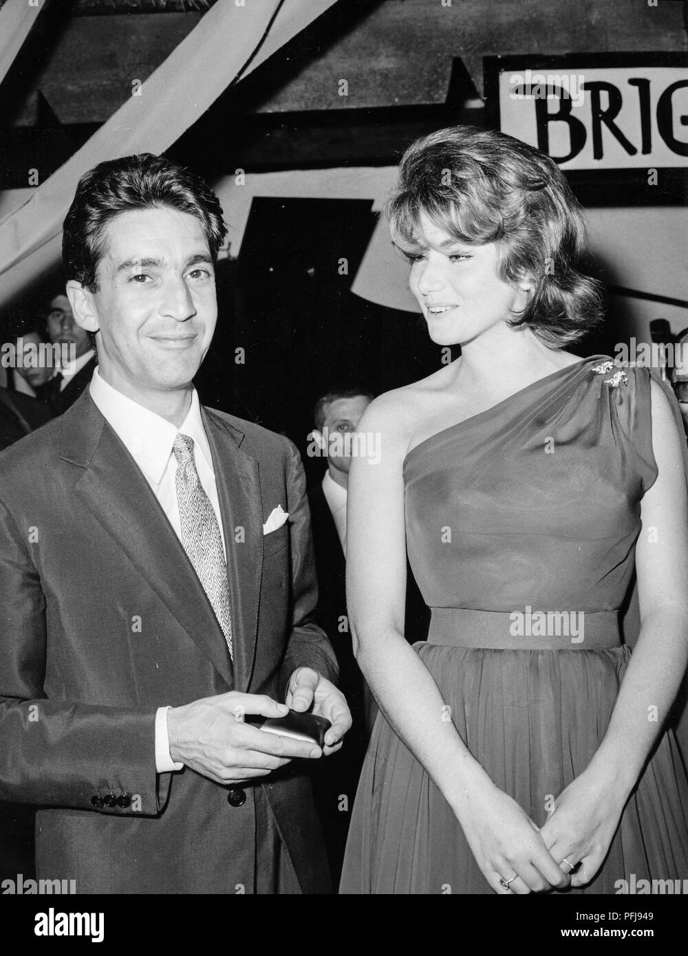 Franco Cristaldi, sylva koscina, Roma 1961 Foto Stock