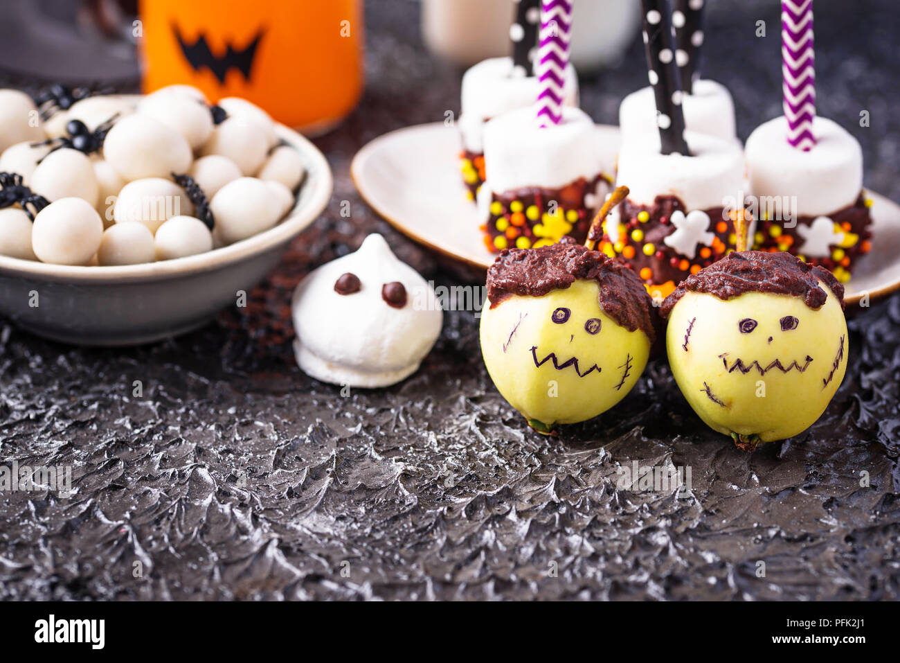 Assortimento di trattare di Halloween per party Foto Stock