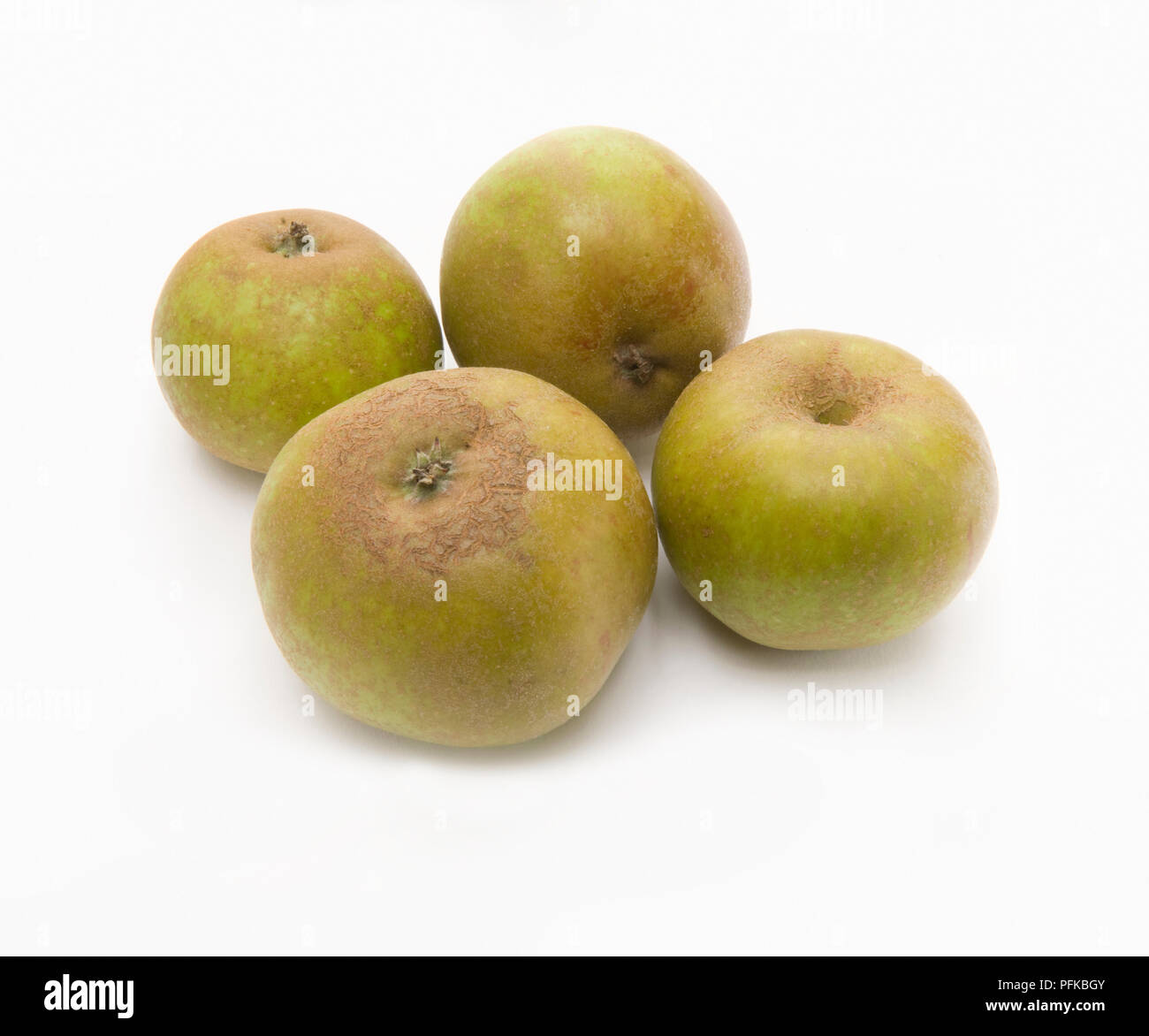 Mele "Ashmead Kernel dell', quattro mele coltivate in Gran Bretagna, close-up Foto Stock