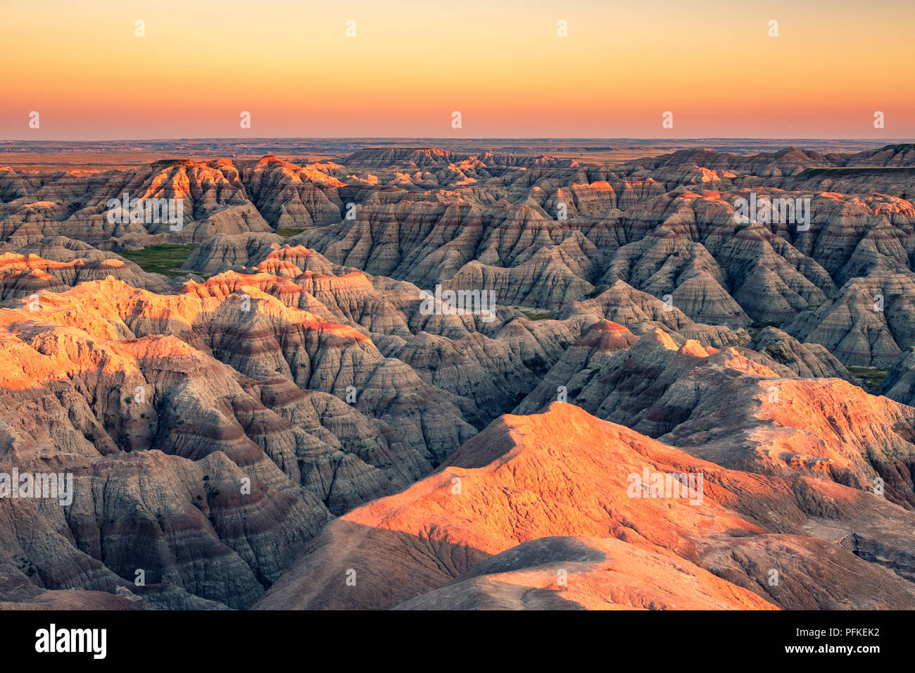 Badlands, Dakota del Sud Foto Stock