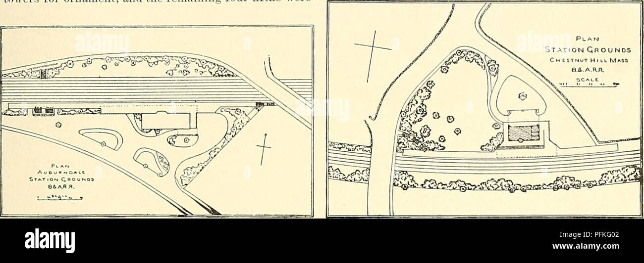 . Dell'enciclopedia di American orticoltura comprendente suggerimenti per la coltivazione di piante orticole, descrizioni delle specie di frutta e ortaggi, fiori e piante ornamentali vendute negli Stati Uniti e in Canada, insieme geografico e biografie. Il giardinaggio. Ferrovia ferrovia giardinaggio giardinaggio 1491 tivo ed è ben adatta per realizzare sluulj- vicoli"; e che l'India alberi della gomma sono utilizzati in piccole stazioni. Un notevole lavoro è stato fatto in Algeri. Il di- rettore del P. JL. M. Railroad Company scrive che circa .525.000 gli alberi sono stati piantati tra 180 Foto Stock