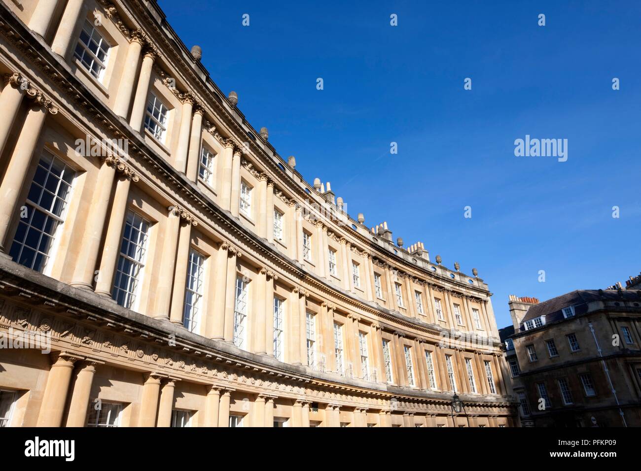 Gran Bretagna, Inghilterra, Somerset, bagno, Royal Crescent Foto Stock