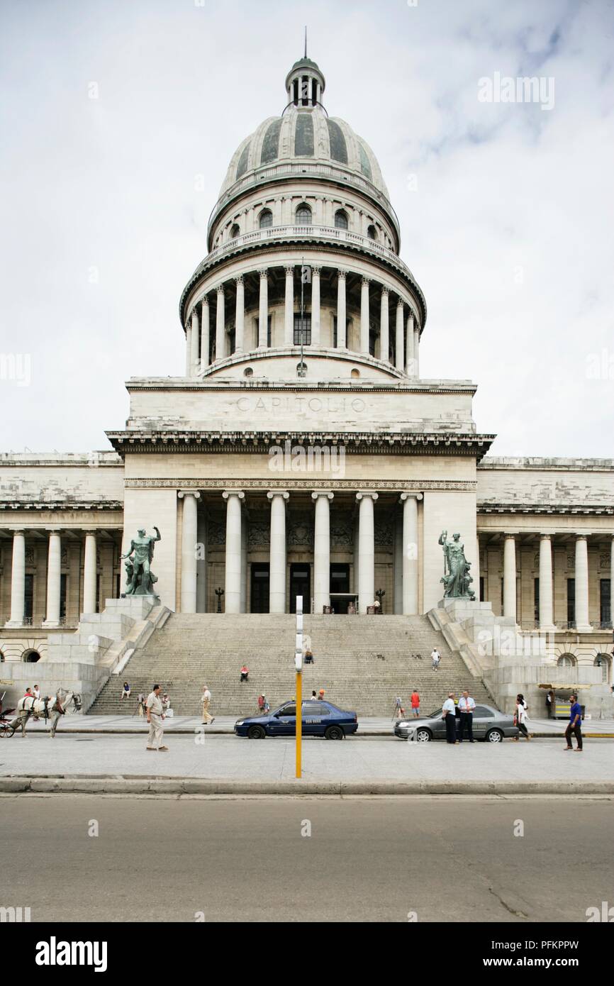 Cuba, La Habana, Capitolio (National Capitol Building) ora cubano di alloggiamento Accademia delle Scienze Foto Stock