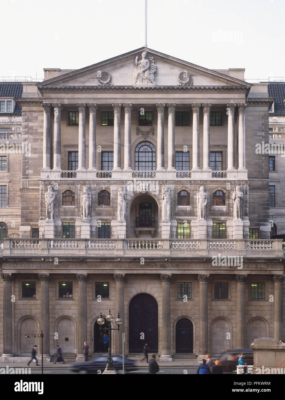 Gran Bretagna, Inghilterra, Londra, Bank of England, facciata Foto Stock