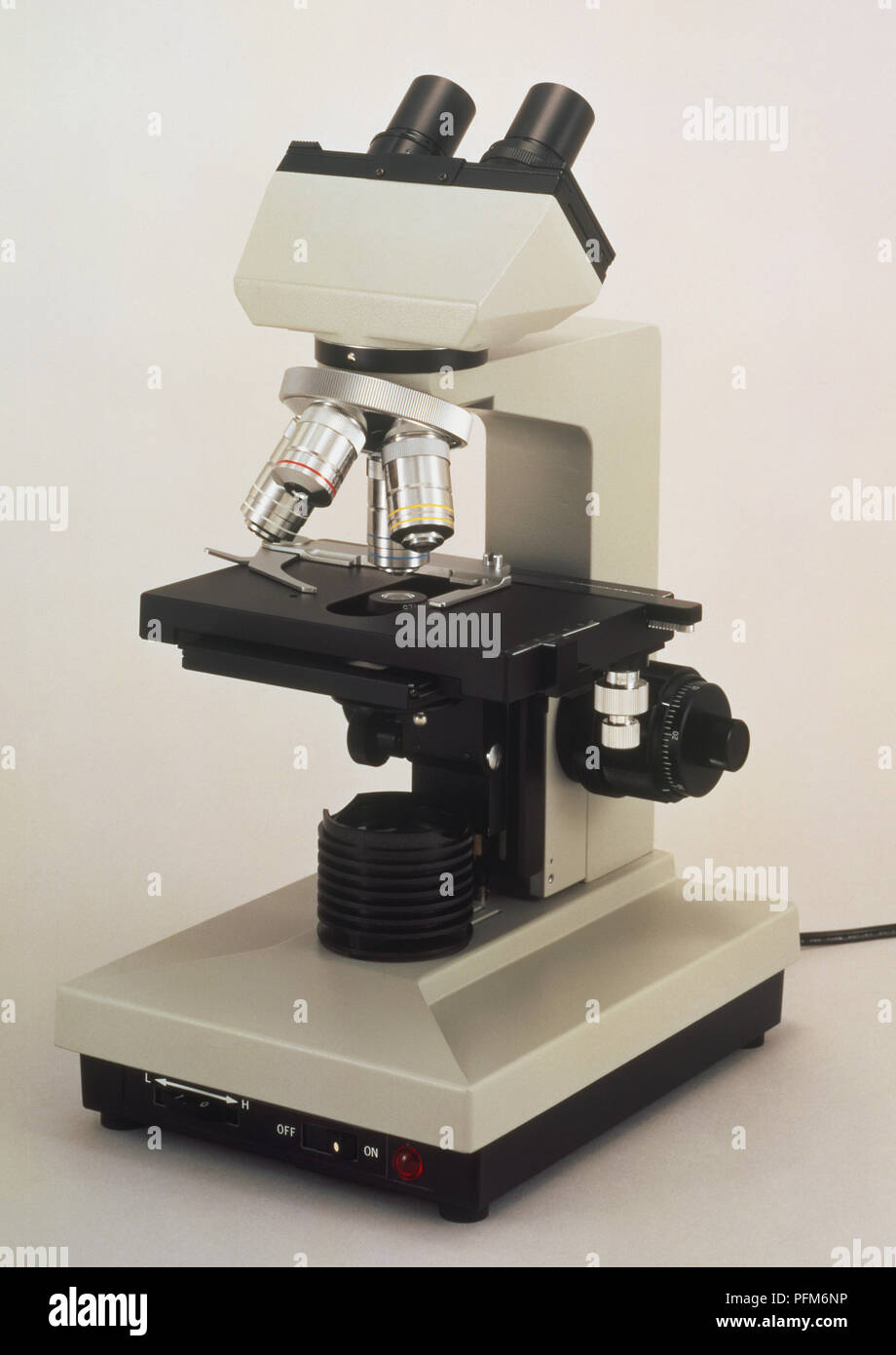 Microscopio Binoculare Per Studenti In Metallo, Ingrandimento 1000x, 4 Obiettivi, Doppia Illuminazione E Attacco Per Telefono