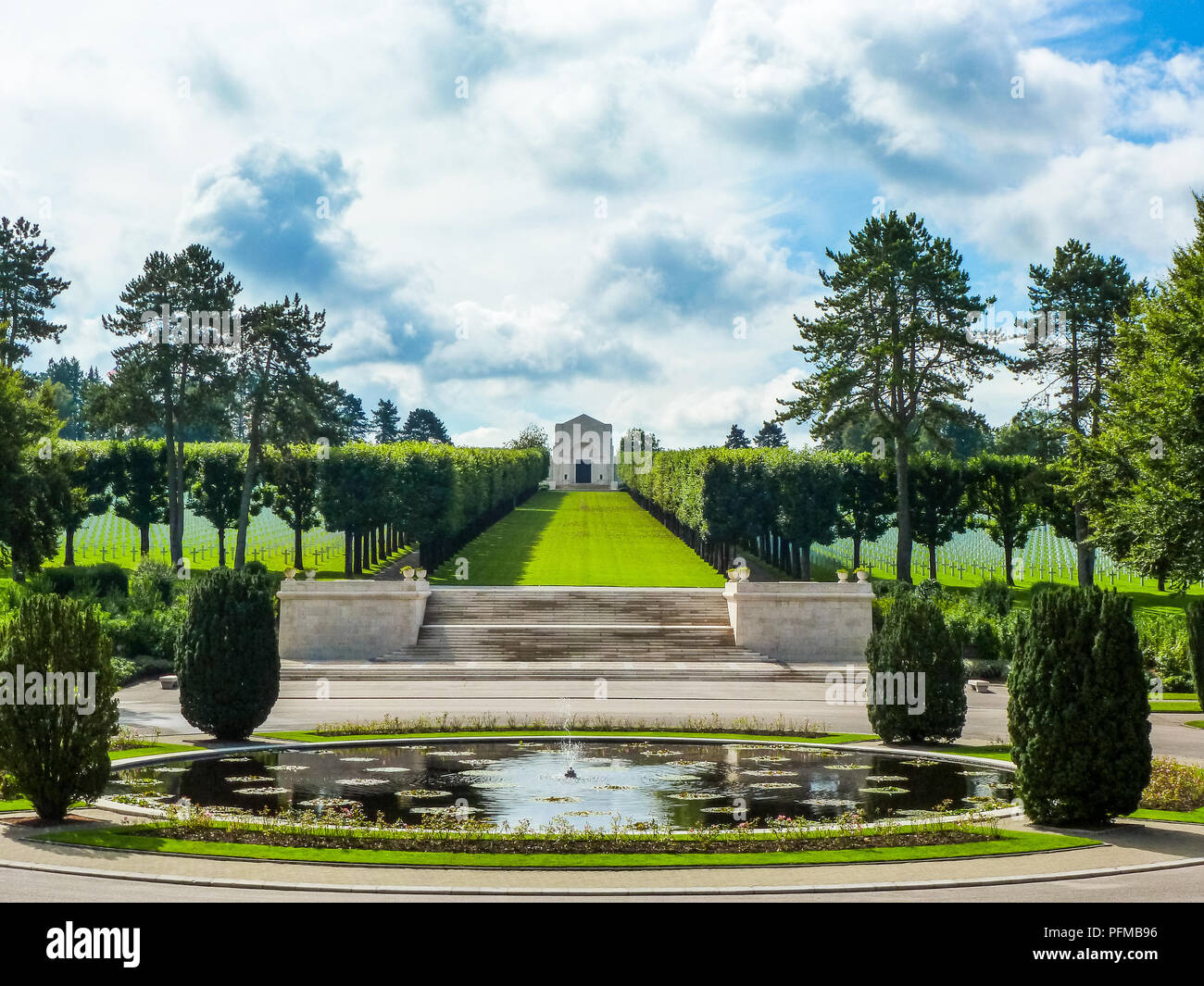 American cimitero militare a Romagne sous Montfaucon in Argonne, Francia Foto Stock