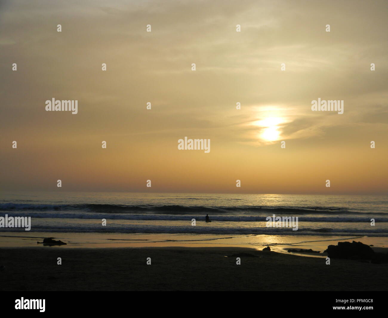Tramonto a Amado Beach Foto Stock