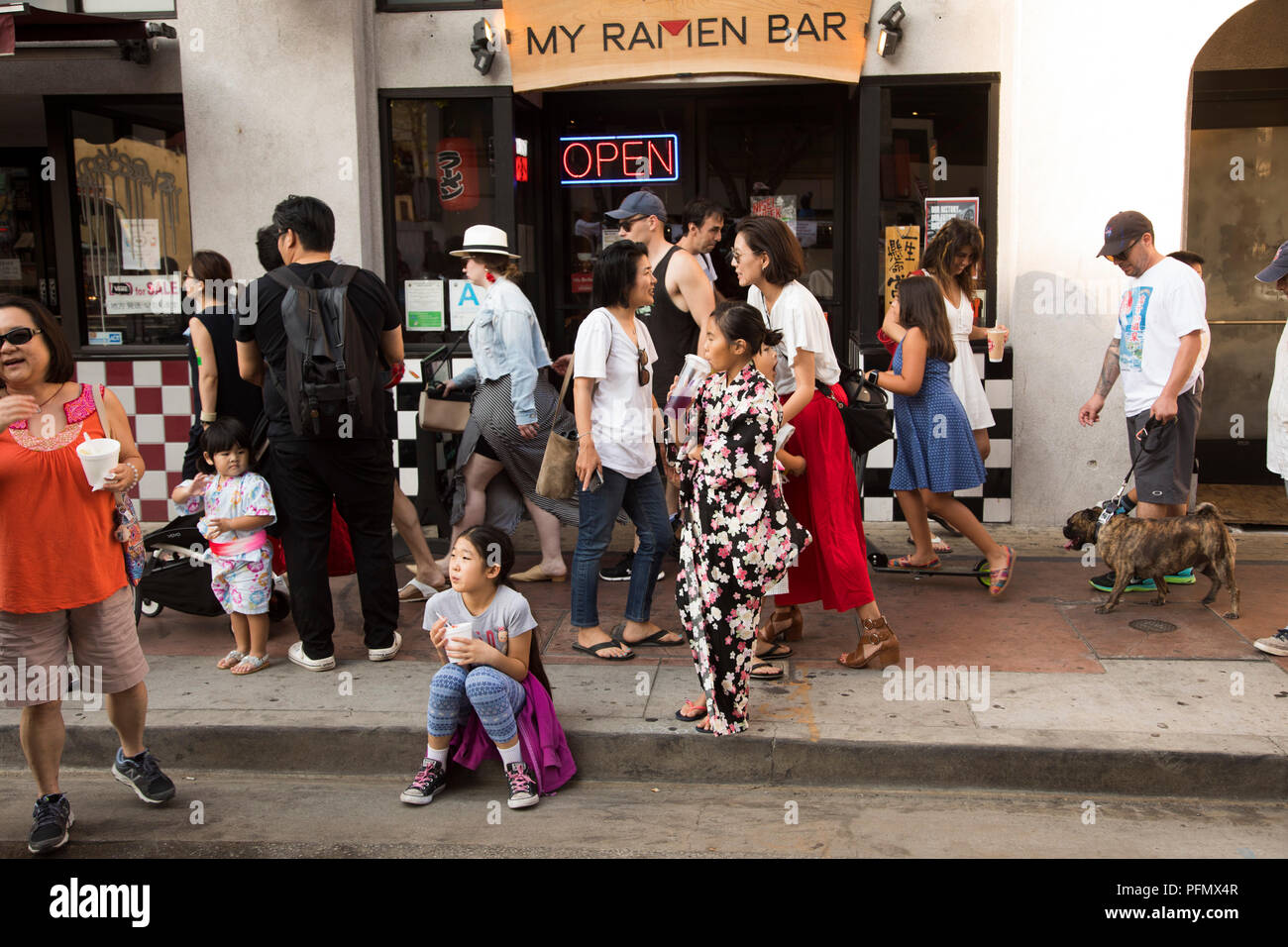 Nisei settimana Grand Parade, Giappone città di Los Angeles, California, Stati Uniti d'America Foto Stock