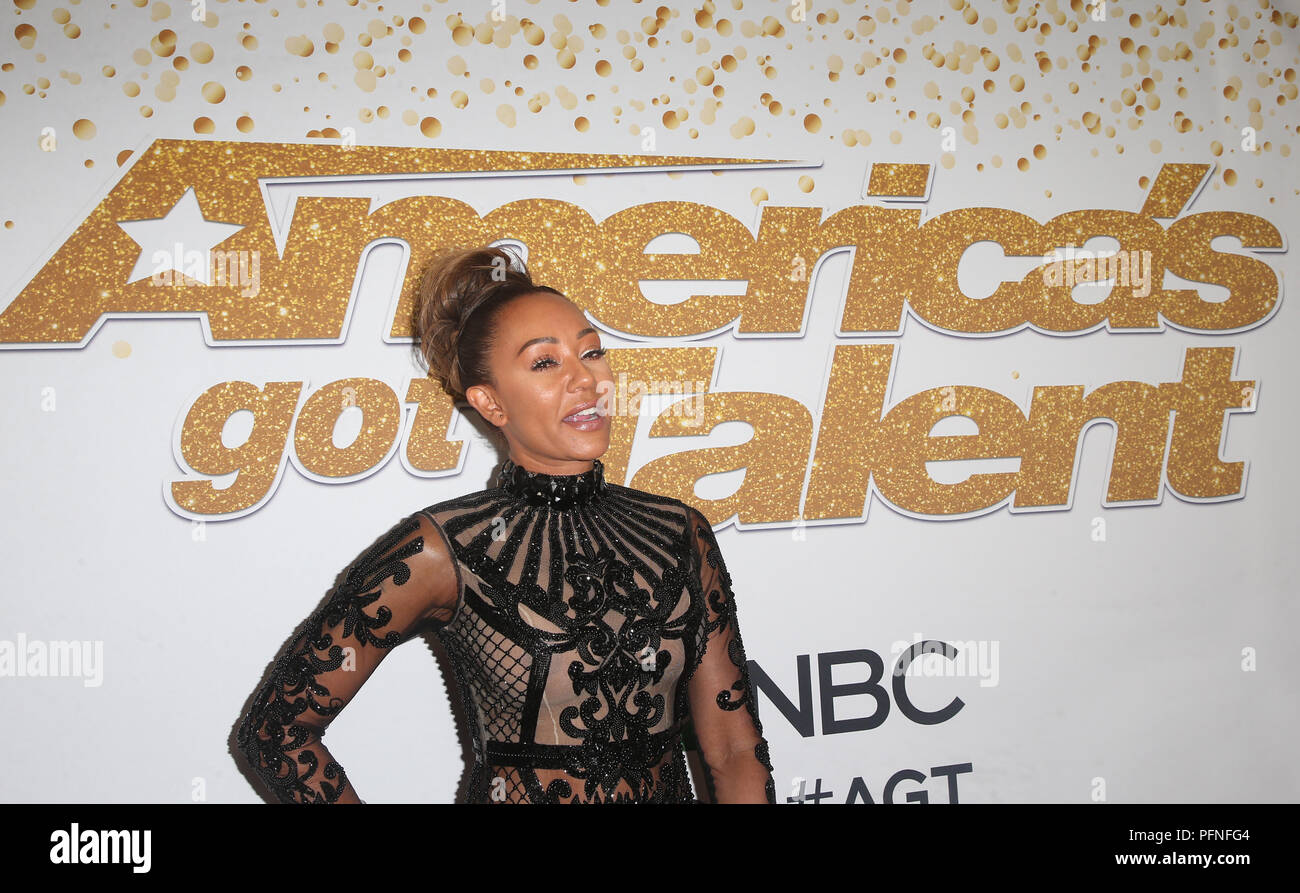 Hollywood, CA. 21 Ago, 2018. Mel B, a America's Got Talent Show dal vivo lo screening di evento presso il Teatro Dolby in Hollywood, la California il 21 agosto 2018. Credito: Faye Sadou/media/punzone Alamy Live News Foto Stock