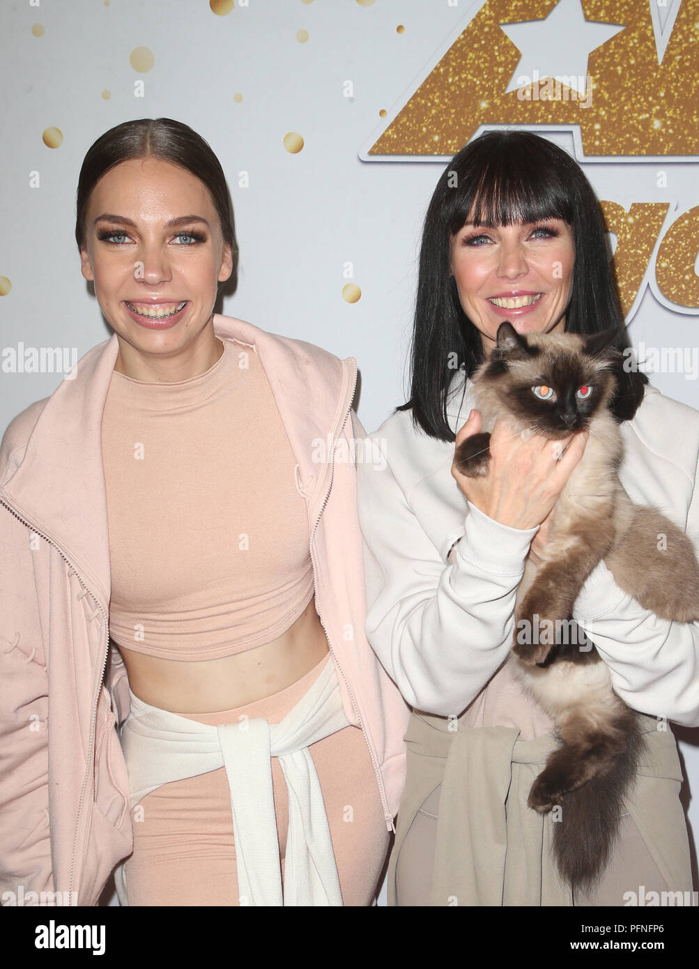 Hollywood, CA. 21 Ago, 2018. Il Savitsky Gatti, a America's Got Talent Show dal vivo lo screening di evento presso il Teatro Dolby in Hollywood, la California il 21 agosto 2018. Credito: Faye Sadou/media/punzone Alamy Live News Foto Stock