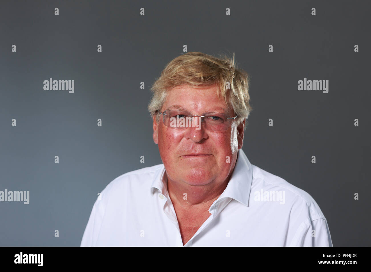 L'emittente Edward Stourton appare al Festival Internazionale del Libro di Edimburgo per parlare del suo nuovo libro. Pako Mera Foto Stock