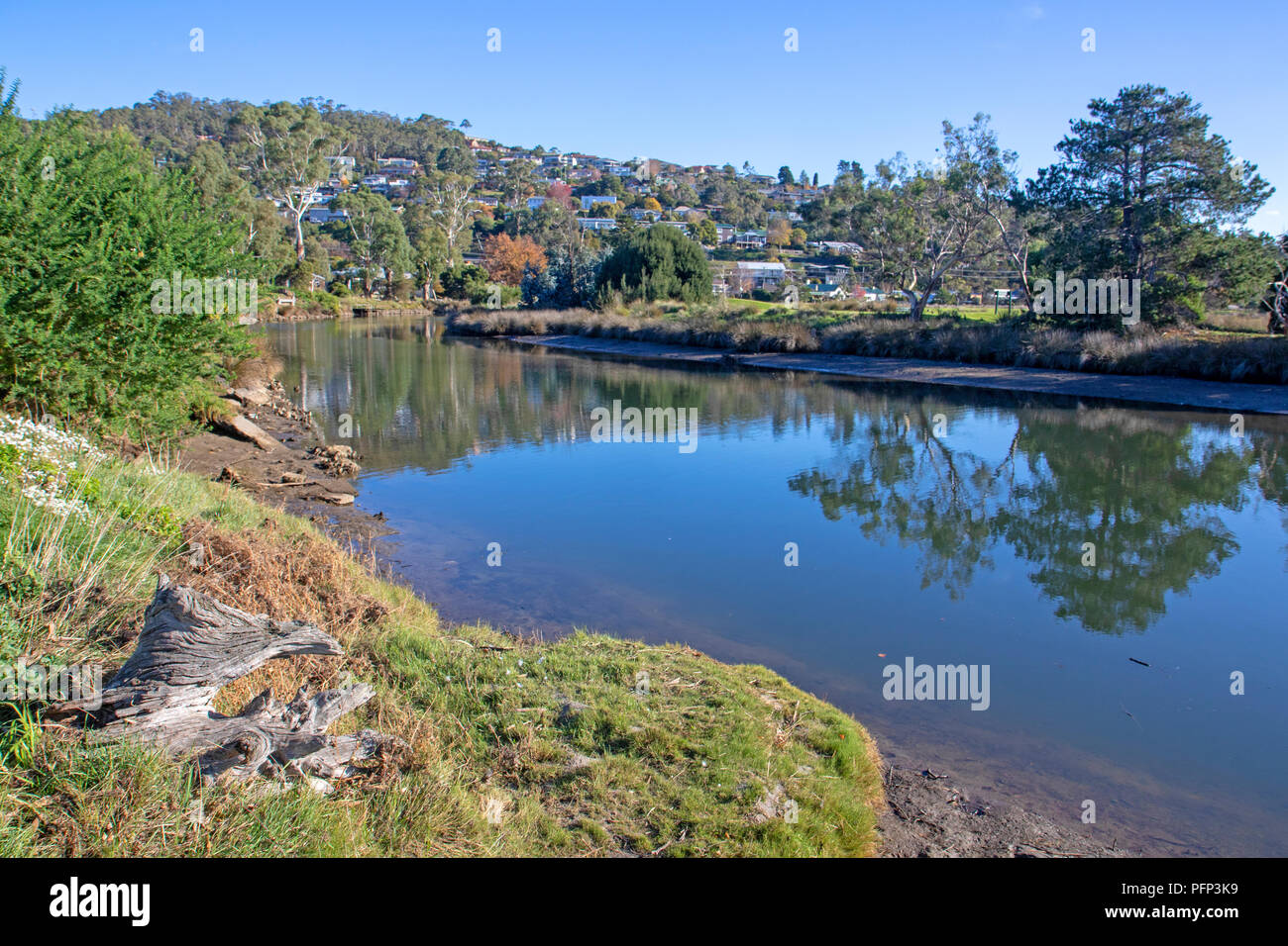 Browns fiume a Kingston, Hobart Foto Stock