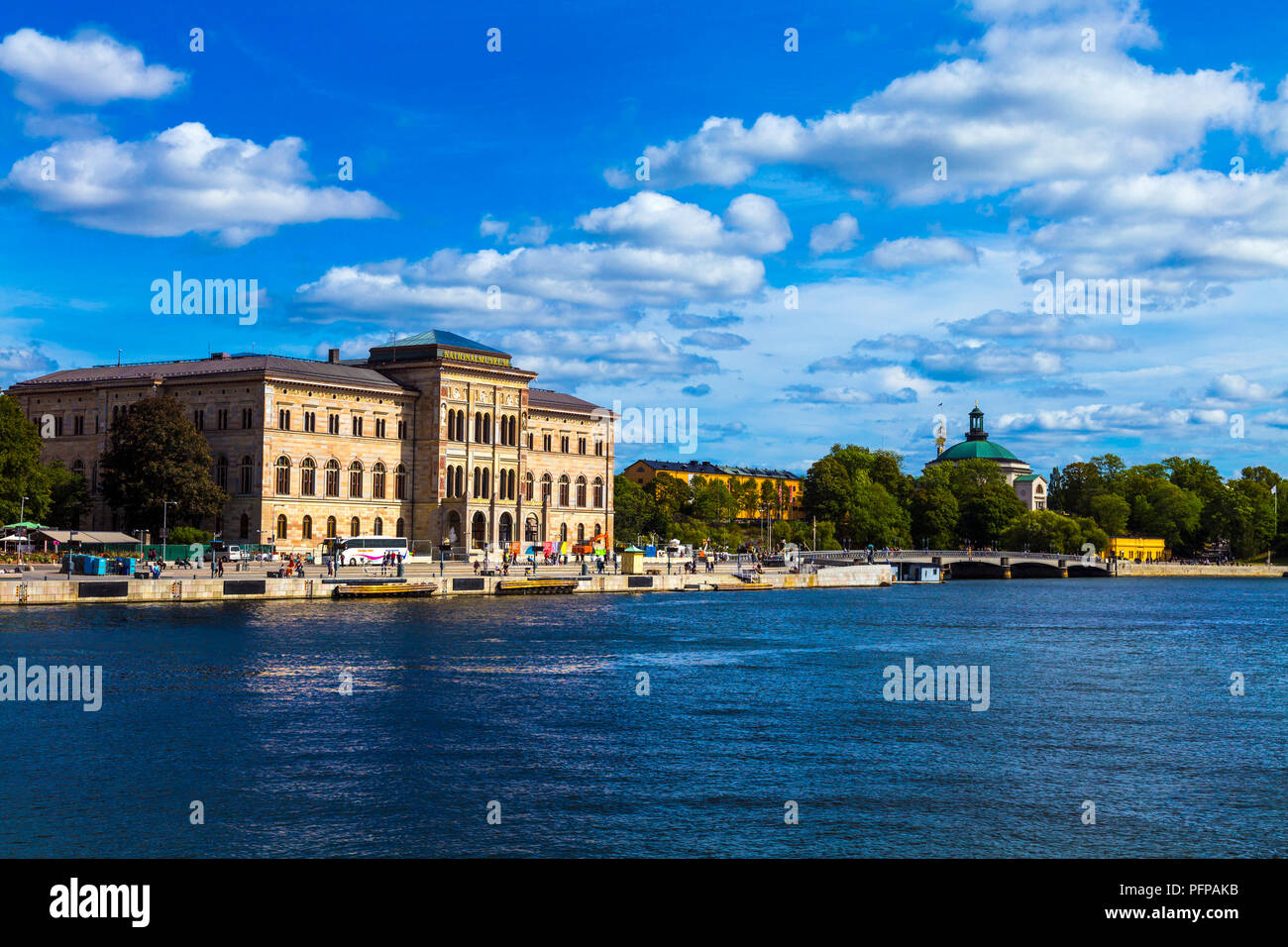 Esterno dell'edificio del Museo della nazione (Nationalmuseum) a Stoccolma, svedese Foto Stock