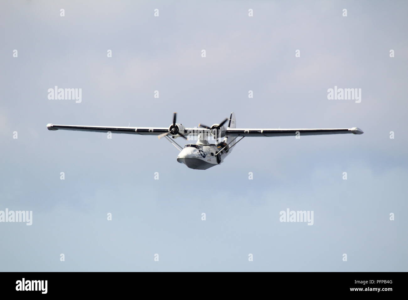 G-PBYA, un canadese Vickers PBV-1A Canso un (talvolta indicato come un consolidato costruttiva PBY-5A Catalina, visualizzazione a TSIA su Ayr in 2017. Foto Stock