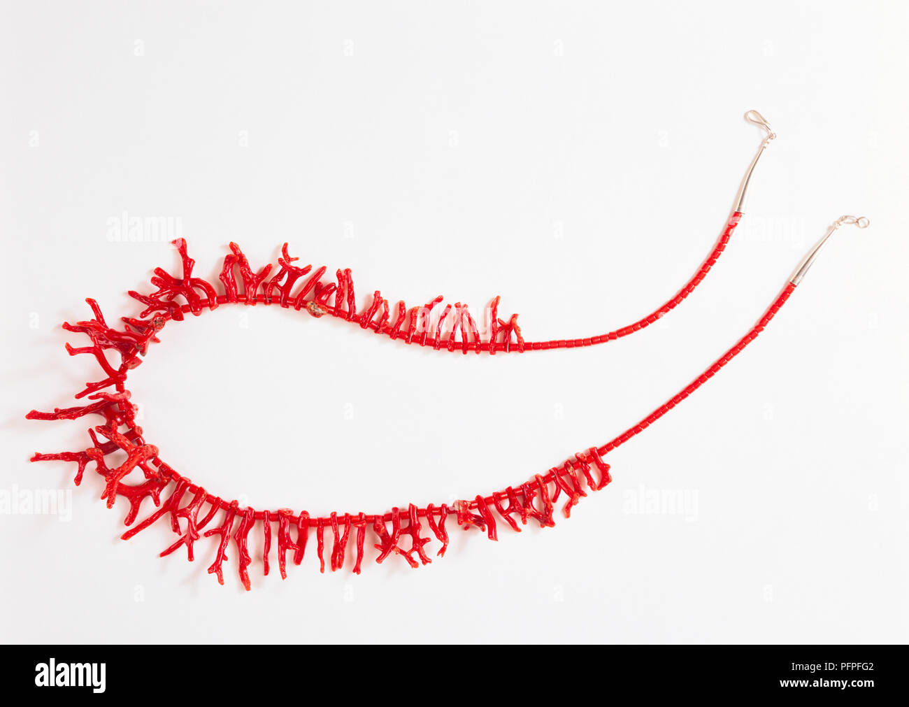 Native American collana realizzata in corallo rosso Foto Stock