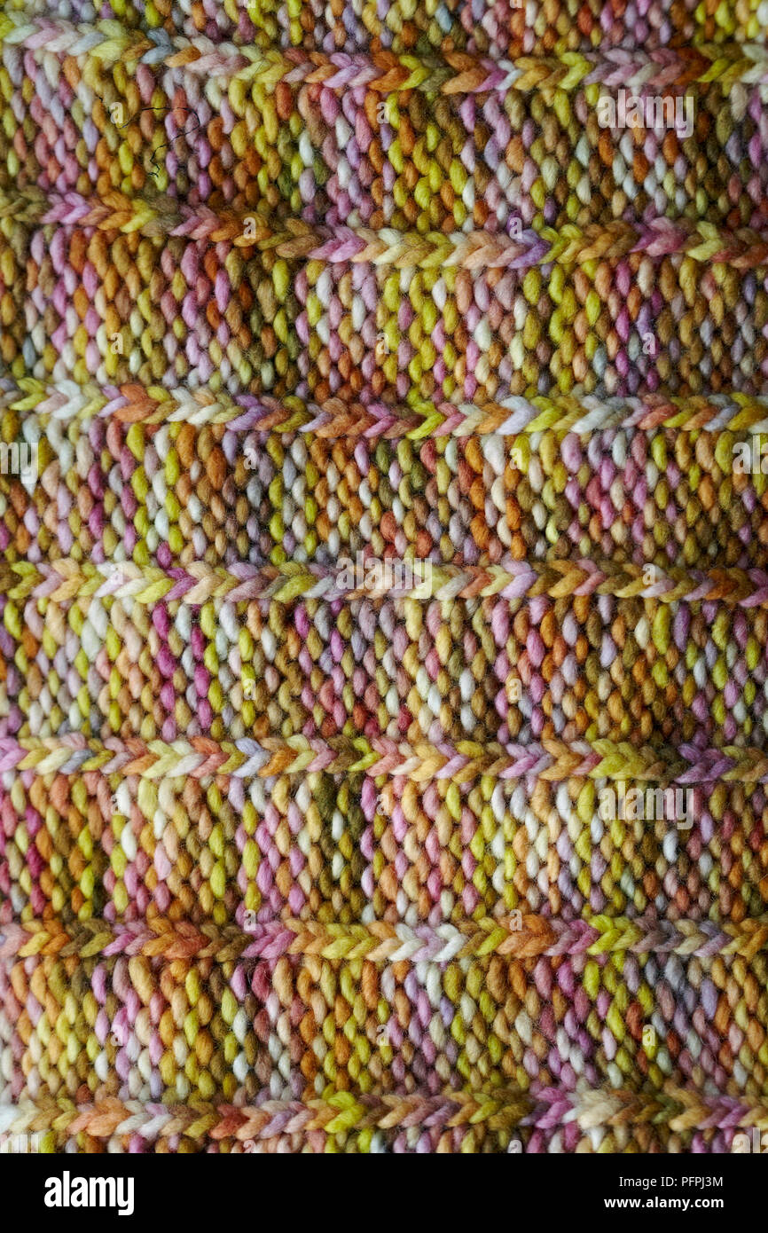 Configurazione nervata sul pezzo di lavorazione a maglia (HAT) Foto Stock