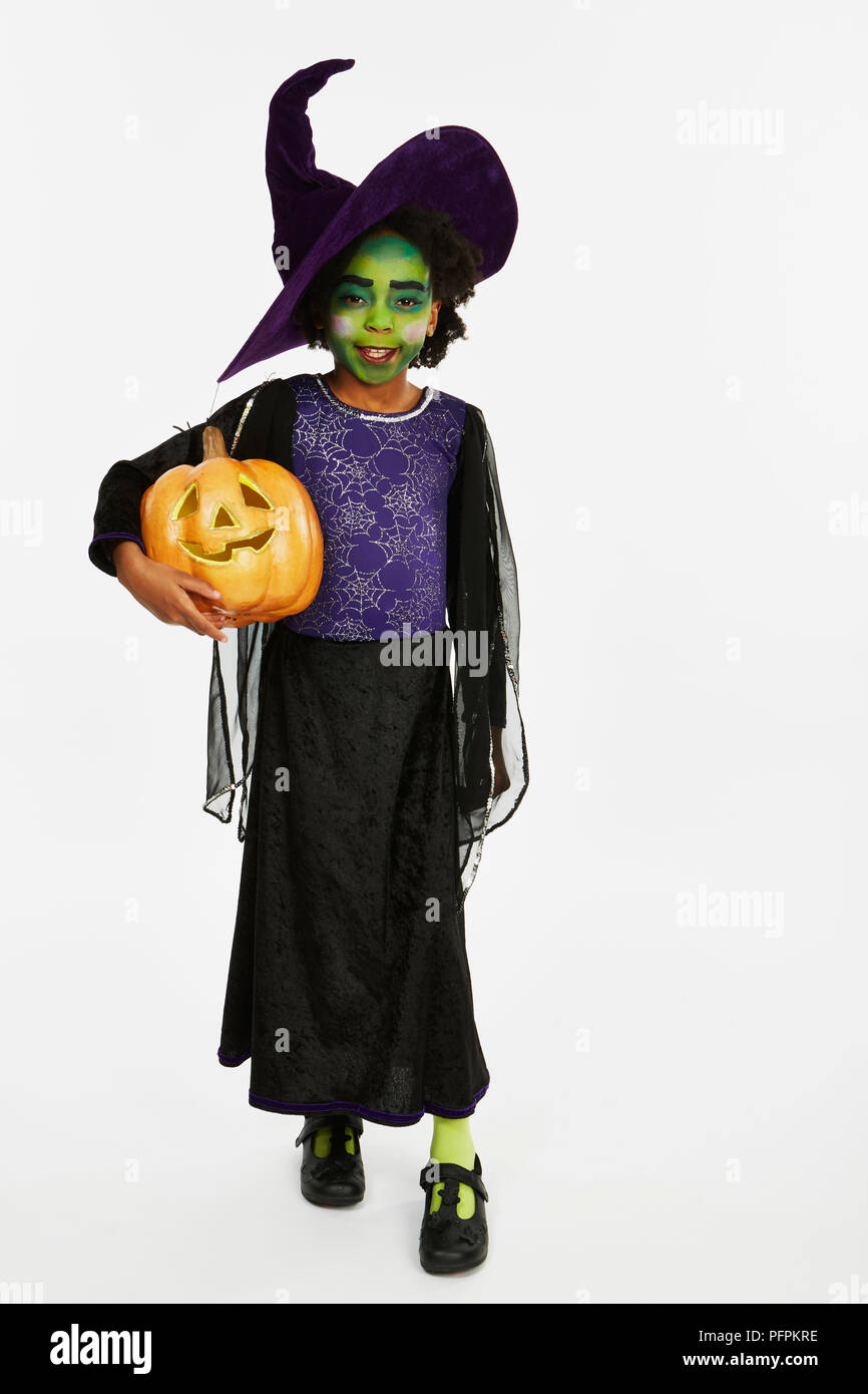 Strega di Halloween Foto Stock