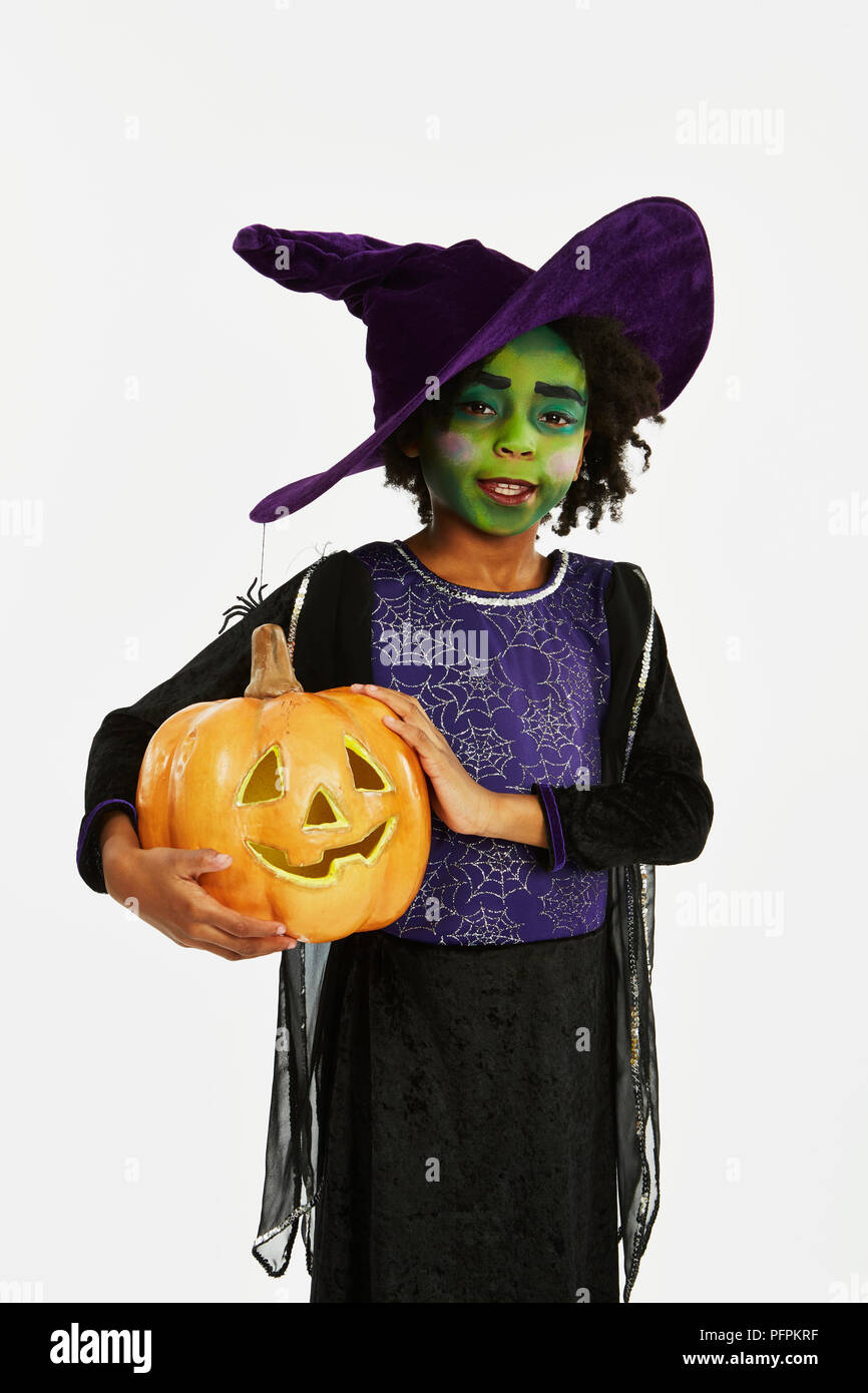 Strega di Halloween Foto Stock