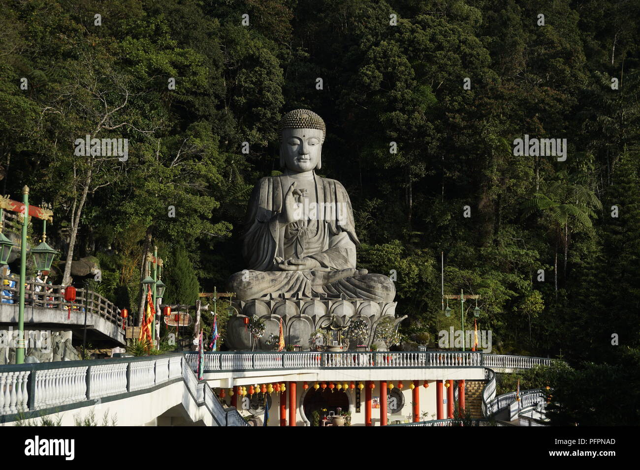Statua di Buddha, Chin Swee tempio, Genting Highlands, Malaysia Foto Stock