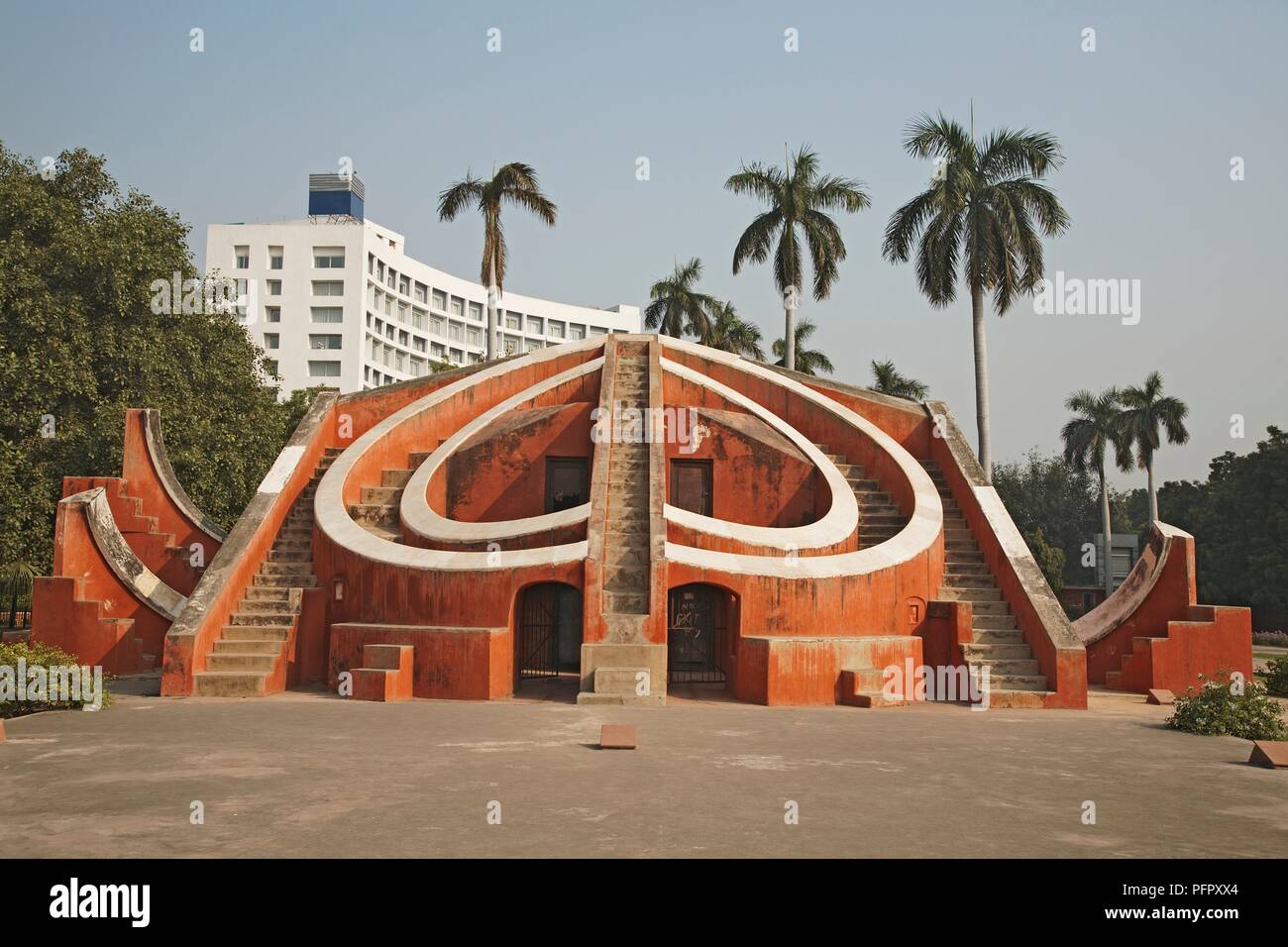 India, Delhi, Jantar Mantar (Jaipur), XVIII secolo observatory Foto Stock
