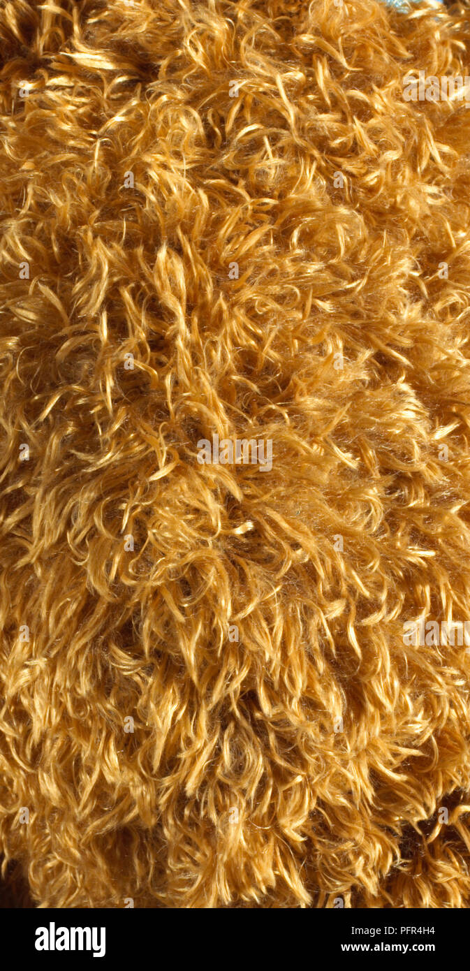 Soffici tessuti di color arancione, close-up Foto Stock