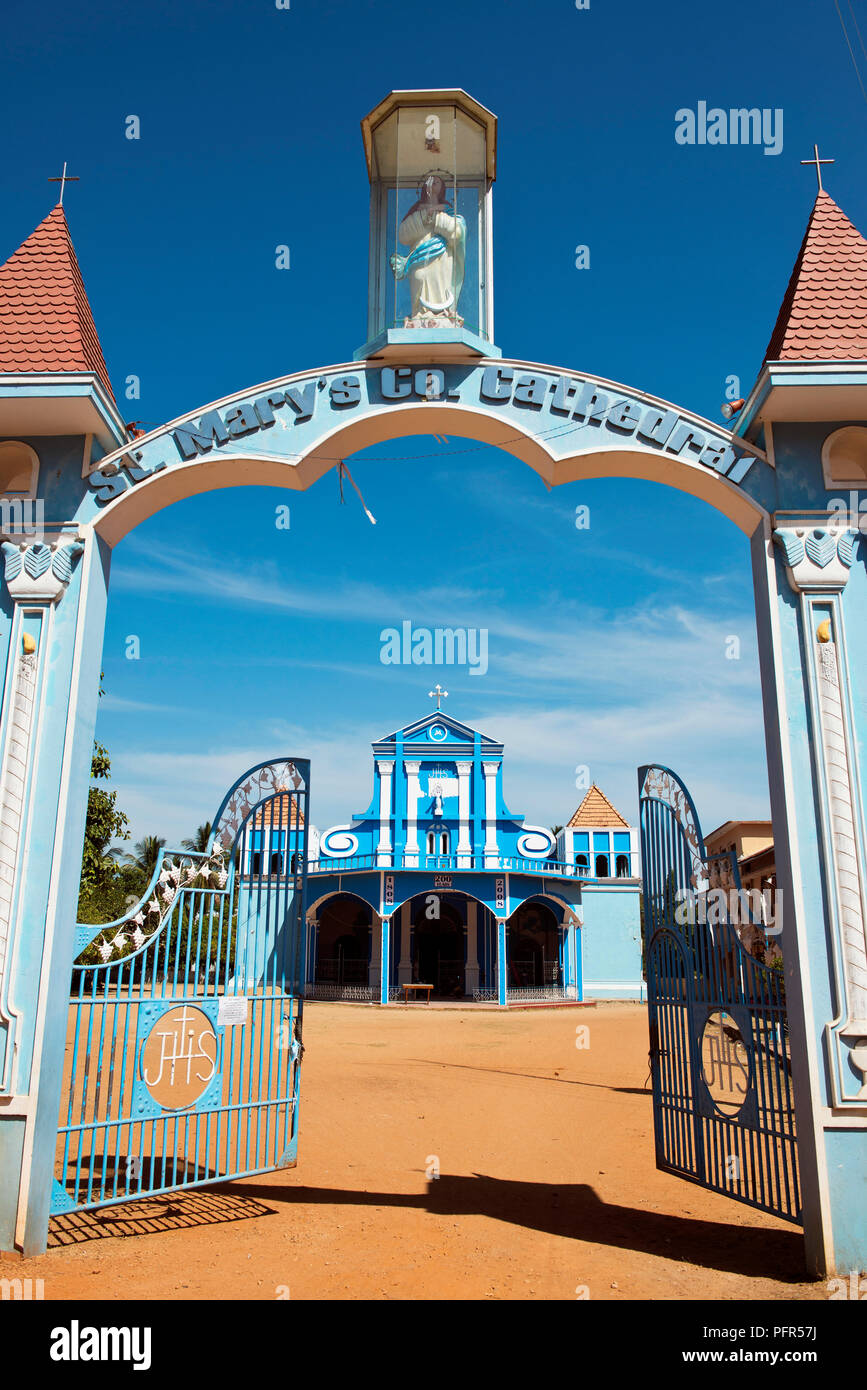 Sri Lanka, Provincia del Nord Est, Batticaloa, la Cattedrale di St Mary Foto Stock