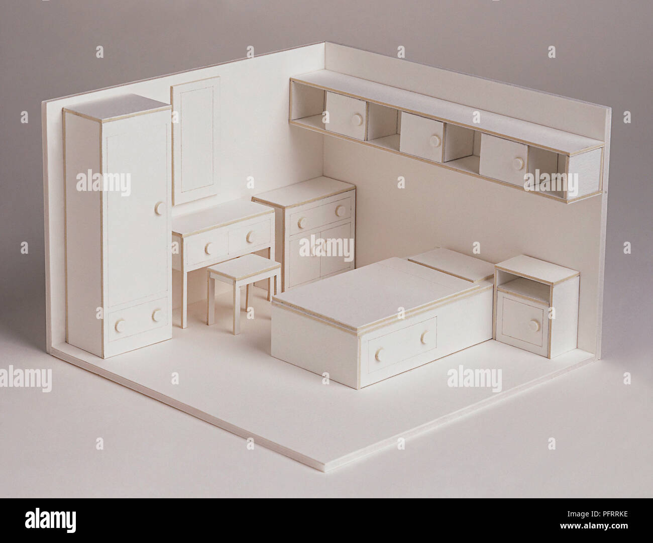 Il modello formato da camera da letto Foto Stock