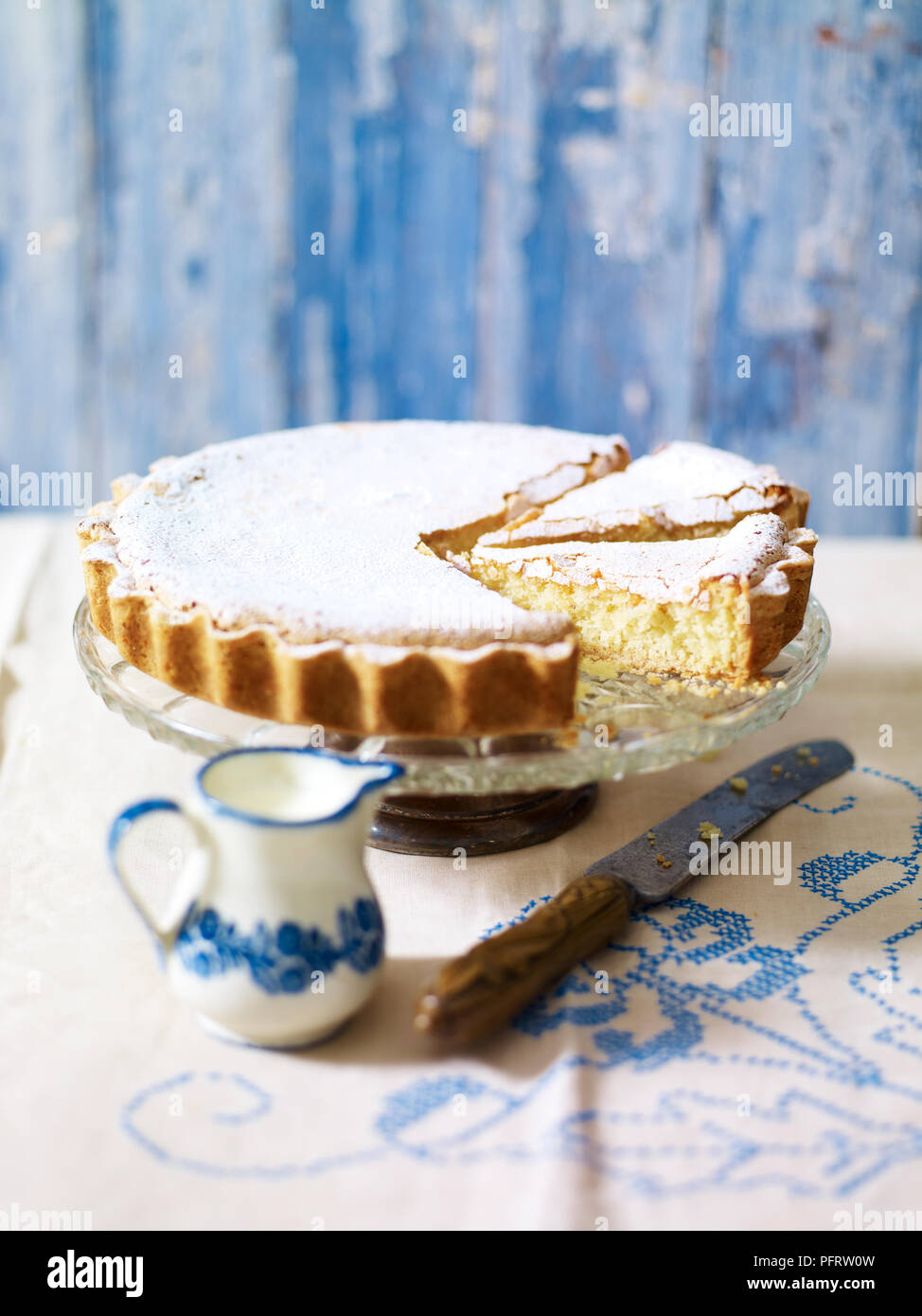 Spagnolo crostata di mandorle Foto Stock
