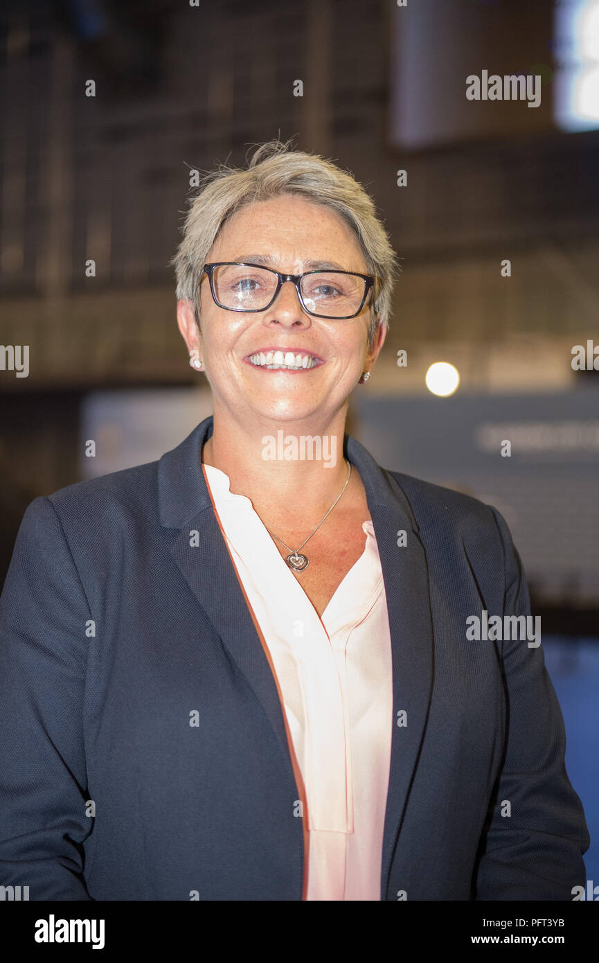 Annie pozzetti MSP conservatori Scozzese , NEL REGNO UNITO , le elezioni parlamentari, Emirates Arena Glasgow, 9 giugno 2017 Foto Stock