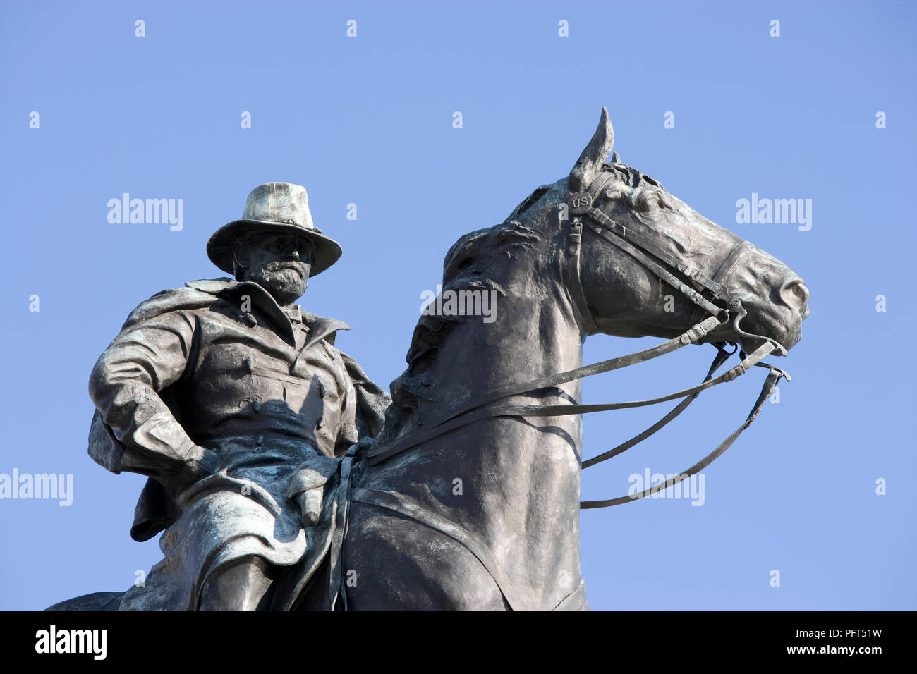 Stati Uniti d'America, Washington DC, Ulisse S Grant Memorial, statua equestre Foto Stock