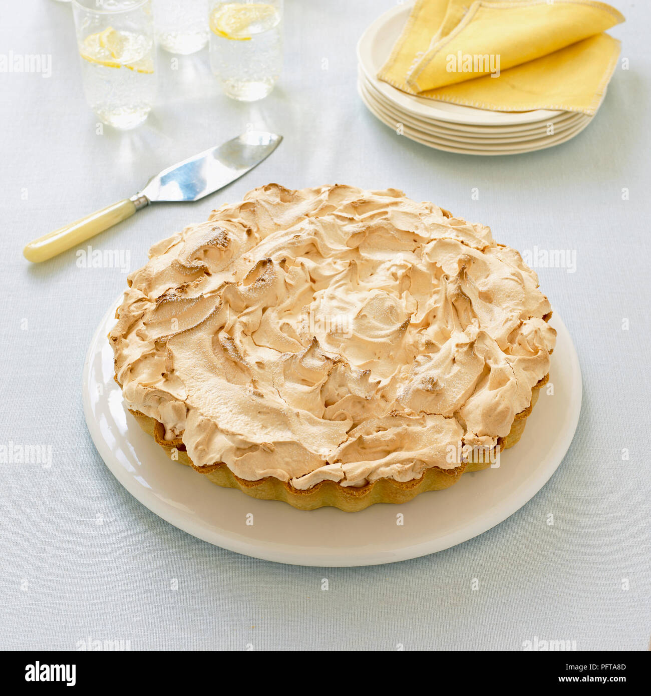 Lemon Meringue Pie Foto Stock