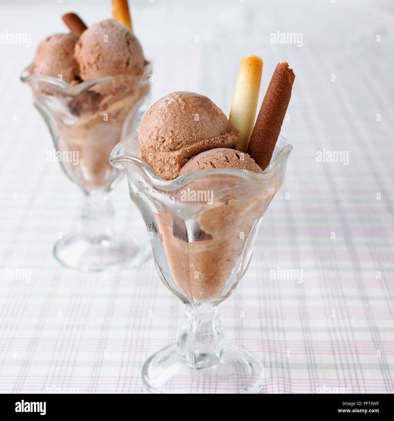 Gelato al cioccolato Foto Stock