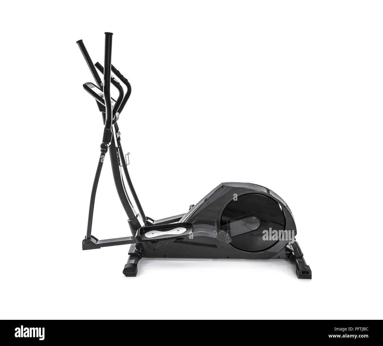 Trainer Ellittico o orbitrack isolato su uno sfondo bianco. Foto Stock