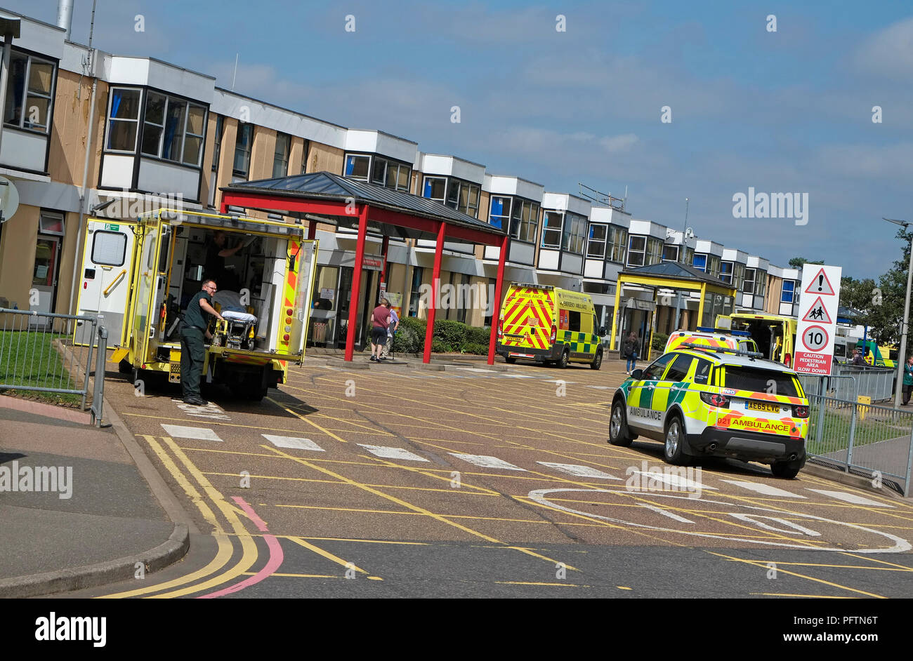 Queen Elizabeth Hospital, King's Lynn, west Norfolk, Inghilterra Foto Stock