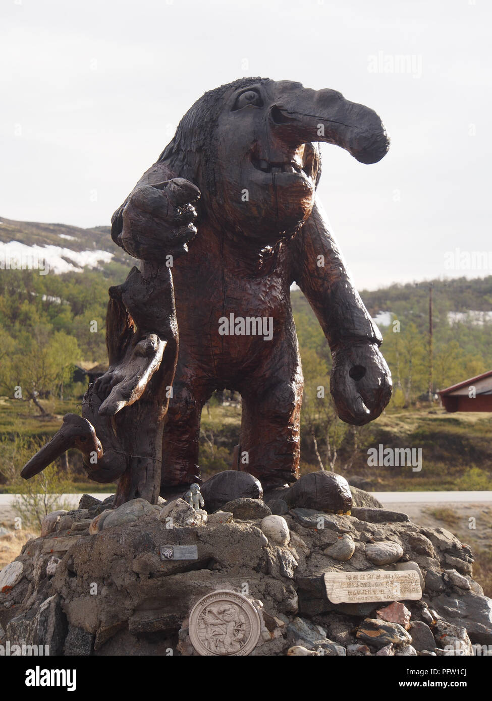 Pesca a traina norvegese Foto Stock