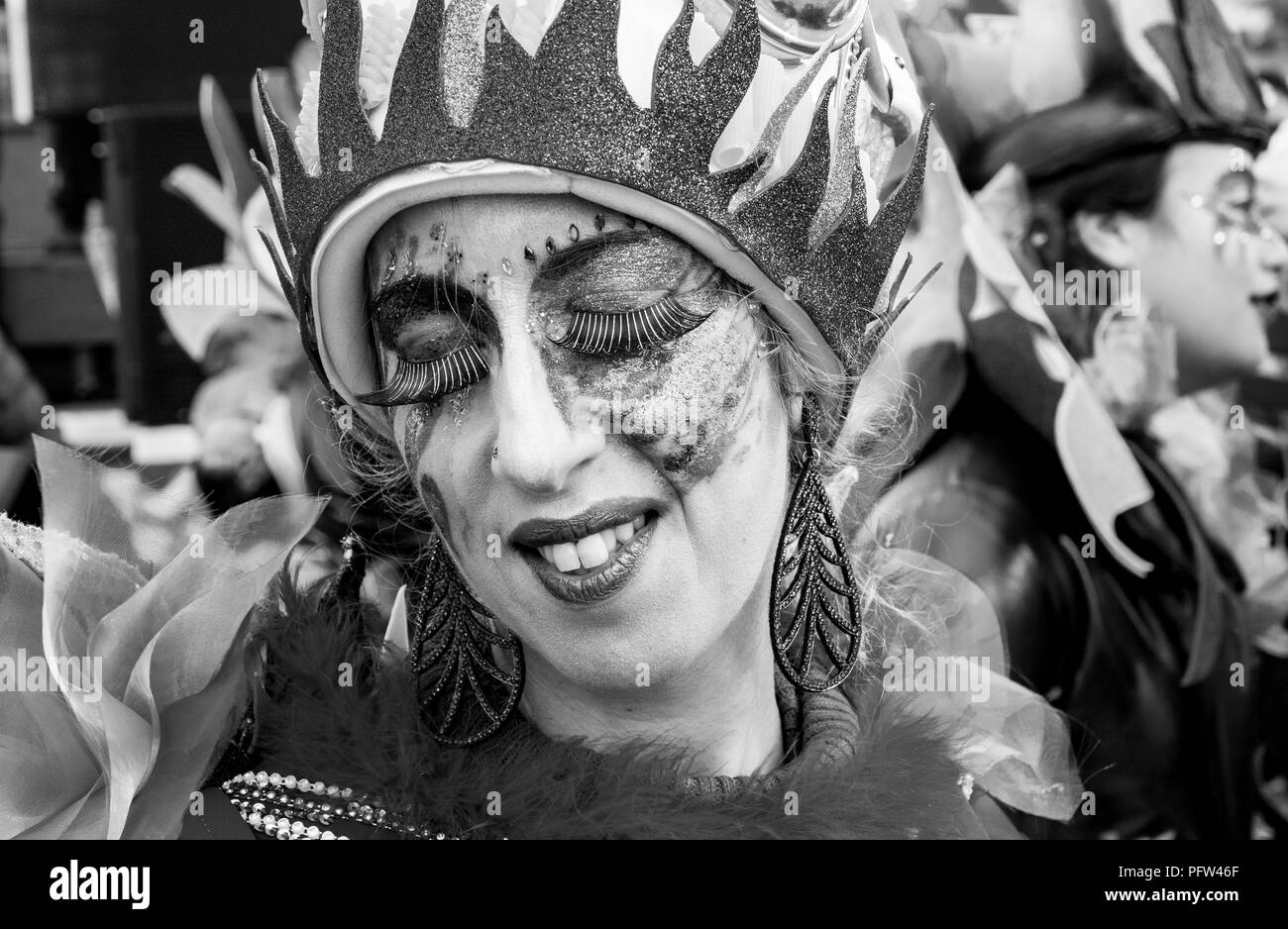 Tradizionale Carnevale a Sciacca, gennaio 2018. Foto Stock