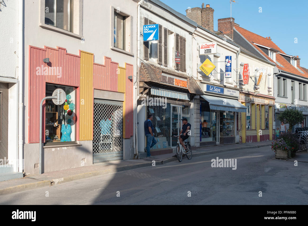 Le Crotoy in Picardie Foto Stock