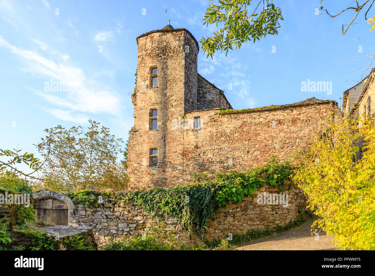 Francia, Aveyron, Najac, etichettati Les Plus Beaux Villages de France (i più bei villaggi di Francia), La Maison du Senechal, Senechal Casa // Foto Stock