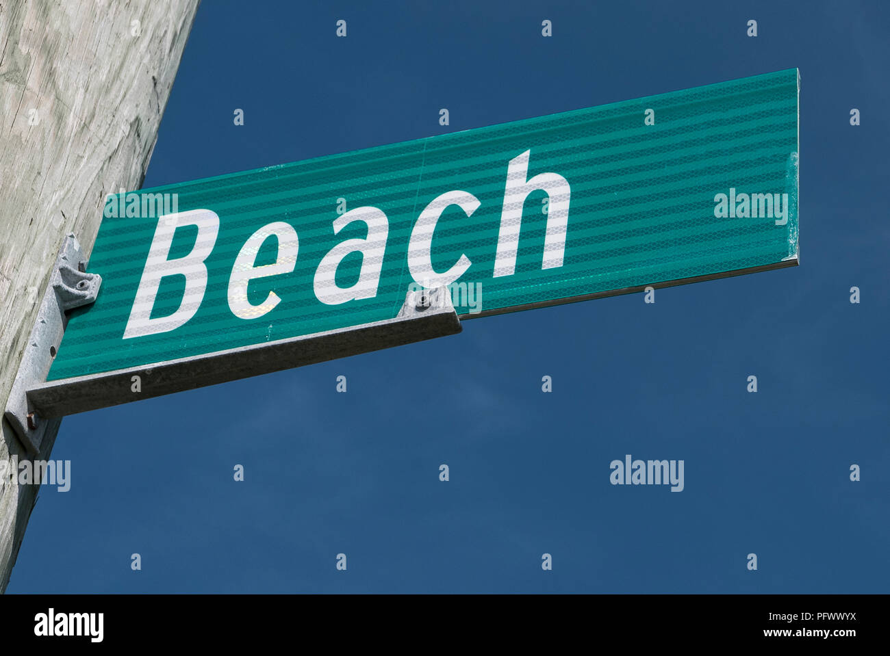 26-08-16. Stratford, Connecticut, Stati Uniti d'America. Cartello stradale. Foto: © Simon Grosset Foto Stock