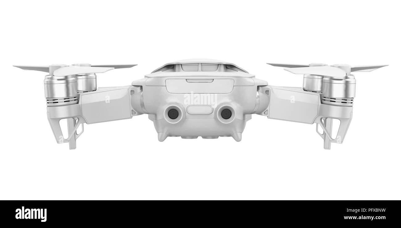 Drone Quadcopter isolato Foto Stock