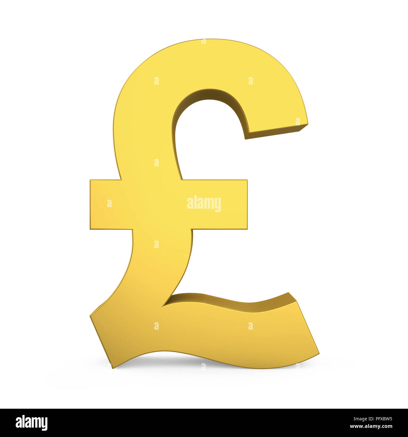 Pound cambio segno isolato Foto Stock