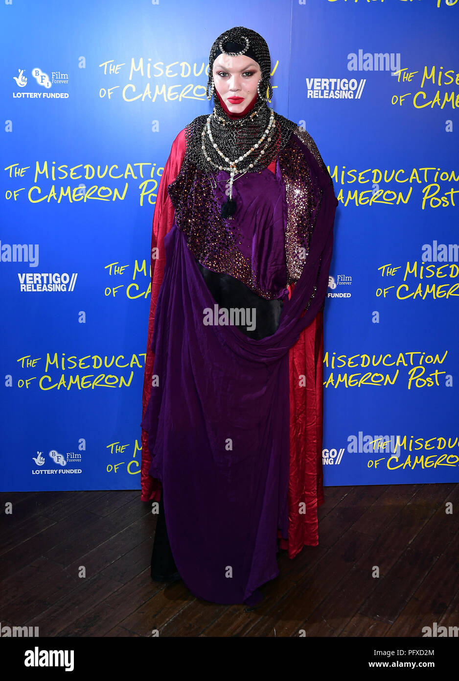 Daniel Lismore frequentando il Miseducation di Cameron Post screening di gala presso la centrale di Picturehouse a Londra. Foto Stock